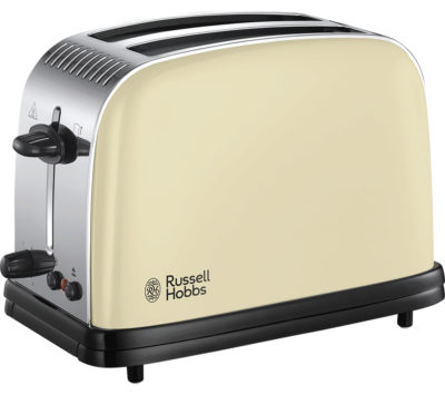 RUSSELL HOBBS  Colours Plus 23334 2-Slice Toaster - Cream